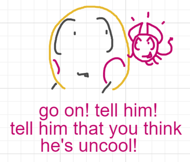 A panel from Running Duos, episode four of the Board Boards object show by Furretwalk/WalkingFurret.